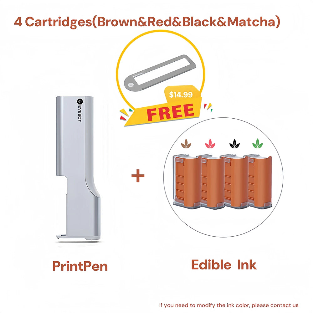 PrintPen - 食品対応のポータブルフードプリンターで簡単
