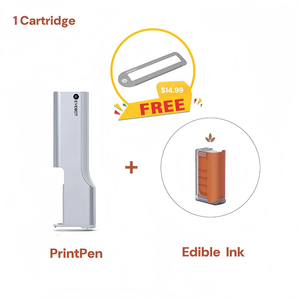 PrintPen - 食品対応のポータブルフードプリンターで簡単